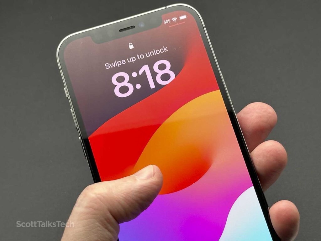 Holding my Space gray Apple iPhone 12 Pro 