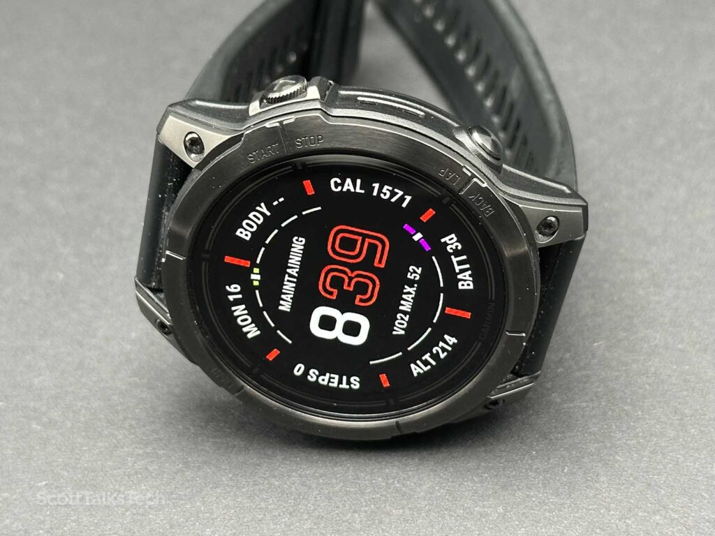 Garmin Epix Pro (Gen 2) default face