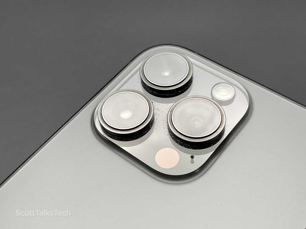 Space Black iPhone 14 Pro camera bump